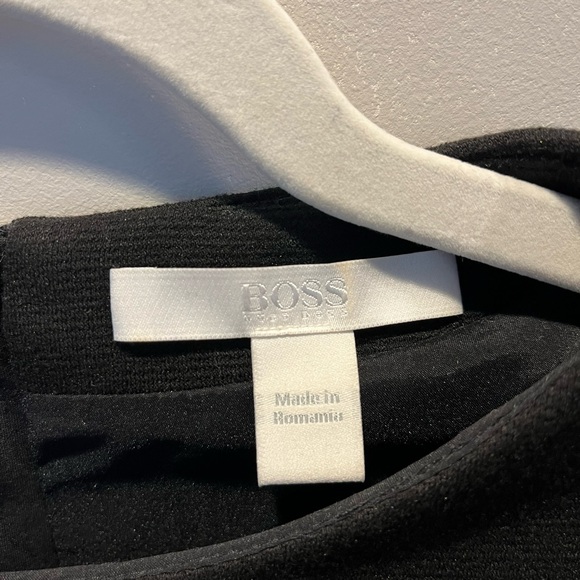 Boss by Hugo Boss Black and green short-sleeved dress - Picture 3 of 6